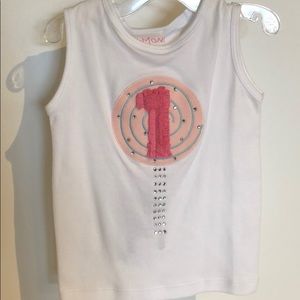 Girls Lemon Loves Lime White 1st Birthday Tank